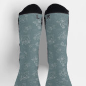 Salbei-Rosen-Liniensocken Socken (Oben)