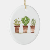Salbei, Rosmarin, Thymian-Keramik Keramik Ornament (Rechts)