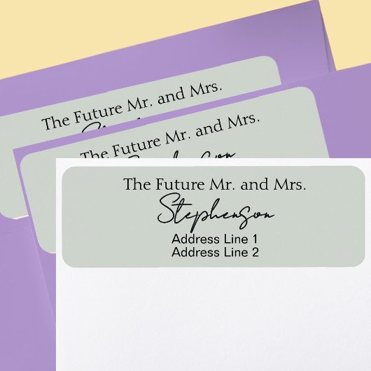 Salbei Save The Date Benutzername Rücksendeadresse