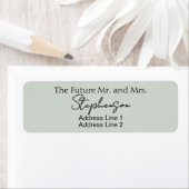 Salbei Save The Date Benutzername Rücksendeadresse (Insitu)