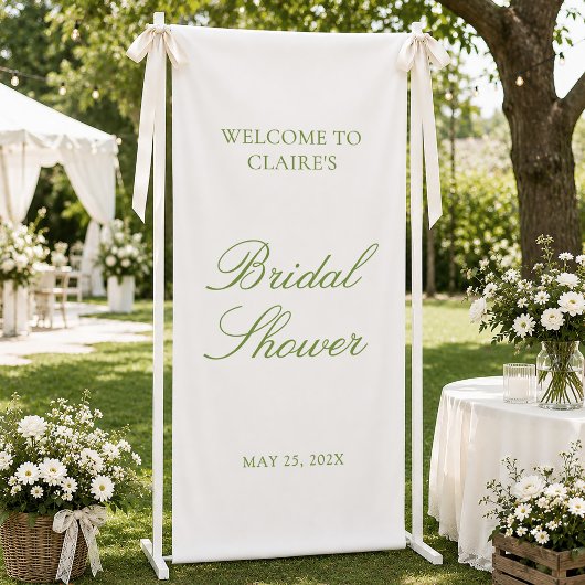 Salbei-Script-Hochzeits-Willkommens-Braut-Party Ve Banner