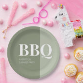 Salbei-Sommer-BBQ-Party  Pappteller (Party)