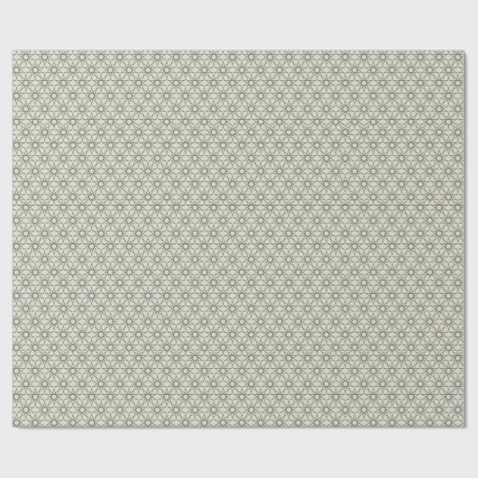 Salbei-Umber-Geometrie Geschenkpapier (Flach)