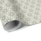 Salbei-Umber-Geometrie Geschenkpapier (Rolleneckpunkt)