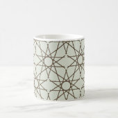 Salbei-Umber-Geometrie Kaffeetasse (Mittel)