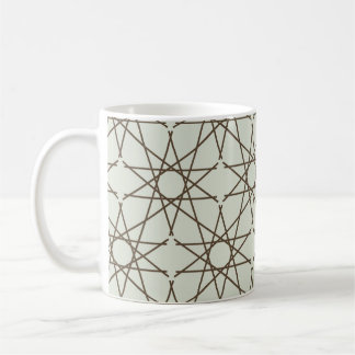Salbei-Umber-Geometrie Kaffeetasse