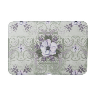 Salbei- und Lavendel-Vintage-Blumenbadematte Badematte