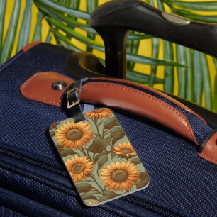 Salbei und Sonnenblumen II Gepäckanhänger