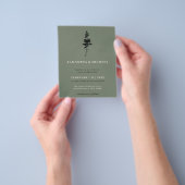 Salbei Wald Kiefernbaum Indie Rustikal Budget Flyer (Gruppe)