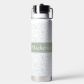 Salbei-Wasserfarbe-Wildblumen-Blumen-Name Trinkflasche (Hinten)