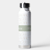 Salbei-Wasserfarbe-Wildblumen-Blumen-Name Trinkflasche (Links)