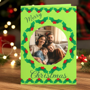 Salbei-Weihnachtskranz-Foto Feiertagskarte