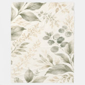 Salbei-Wiese-Botanik-Fliesblanke Fleecedecke (Vorderseite)