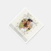Salbei-Wildblumen-Blumen-Foto-Abschluss Serviette (Ecke)