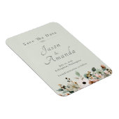 Salbei-Wildblumen-Save-the-Date-Magnet Magnet (Rechte Seite)