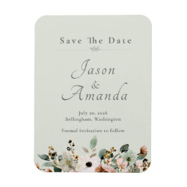 Salbei-Wildblumen-Save-the-Date-Magnet Magnet