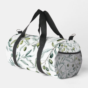 Salbeigrün Aquarell Französisches Landhaus Oliven Duffle Bag
