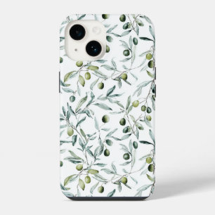 Salbeigrün Aquarell Französisches Landhaus Oliven iPhone 14 Hülle