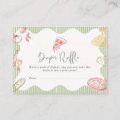 Salbeigrün Ciao Baby Italienische Pizza Baby Showe Begleitkarte (Vorderseite)