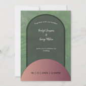 Salbeigrün, einfache boho-schicke Hochzeit (Vorderseite)