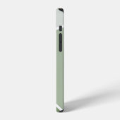 Salbeigrün Geometrisch iPhone Hülle (Linke Seite)