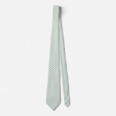 Salbeigrün Gingham Krawatte (Vorderseite)