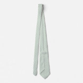 Salbeigrün Gingham Krawatte (Rückseite)