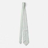Salbeigrün Gingham Krawatte (Rückseite)