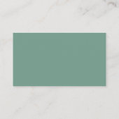 Salbeigrün | Hochzeitswebsite QR Code Begleitkarte (Rückseite)