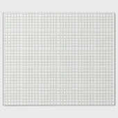 Salbeigrün kariert Weihnachtspapier Geschenkpapier (Flach)