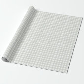 Salbeigrün kariert Weihnachtspapier Geschenkpapier (Ungerollt)