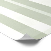 Salbeigrün kariertes Wandbild Poster (Ecke)