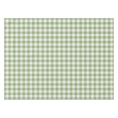 Salbeigrün klassisch Gingham Karo Tischdecke (Vorderseite (Horizontal))