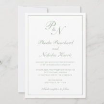 Salbeigrün Klassische Elegante Hochzeit
