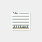 Salbeigrün | Liniert | Kaktus im Topf - Post-it Klebezettel (Vorderseite)