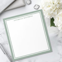Salbeigrün minimalistisches Monogramm