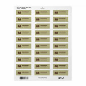 Salbeigrün personalisierter Monogramm-Buchstabe Na (Vorne)