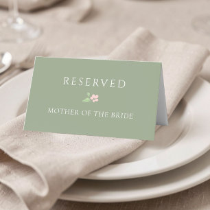 Salbeigrün   RESERVIERT für Hochzeitsplatzkarte Platzkarte