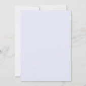 Salbeigrün und blau gestreift elegant klassisch save the date (Rückseite)