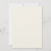 Salbeigrün üppige Winterhochzeit Einladung (Rückseite)