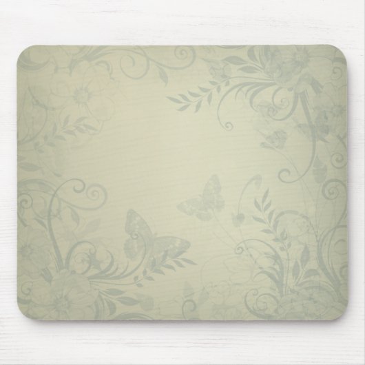 Salbeigrün Vintage Mousepad (Vorne)