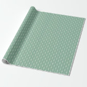 Salbeigrün Wasserfarbenmuster Geschenkpapier (Ungerollt)