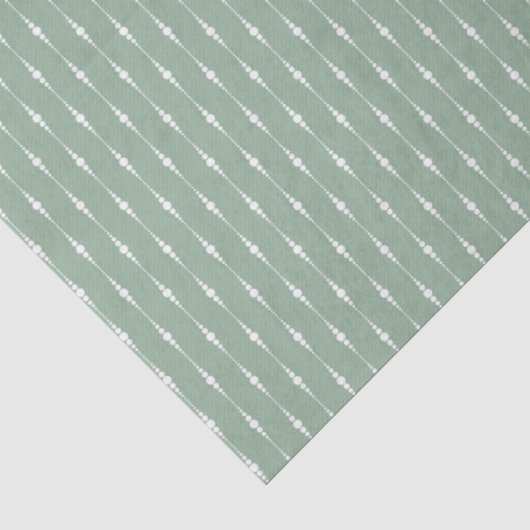 Salbeigrün Wasserfarbenmuster Seidenpapier (Detail)