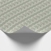 Salbeigrüne Art Deco Bogen Luxus-Muster Geschenkpapier (Ecke)