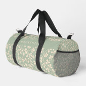 Salbeigrüne Botanische Personalisierte Duffle Bag (Rechte Ecke)