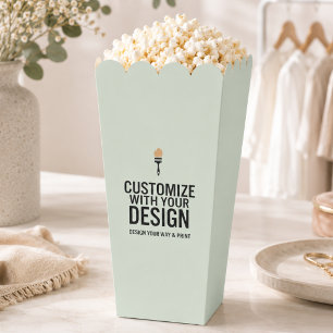 Salbeigrüne Boutique Individuelle Popcorn Geschenkschachtel