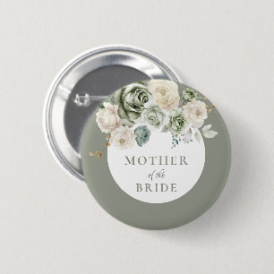 Salbeigrüne Brautmutter-Bridal-Shower Button