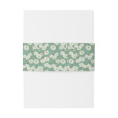 Salbeigrüne Chinesische-Garten-Hochzeit Einladungsbanderole (Rückseitenbeispiel)