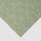 Salbeigrüne Creme-Olive-Botanik Seidenpapier (Ausschnitt)