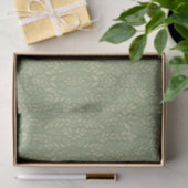 Salbeigrüne Creme-Olive-Botanik Seidenpapier (Geschenk)